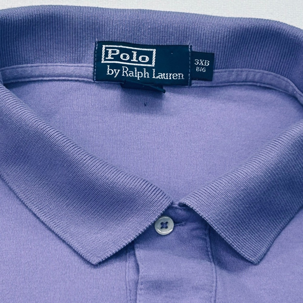 Polo Ralph Lauren Polo Shirt Mens 3XB Big Purple Short Sleeve Preppy Golf Bright - Picture 4 of 9